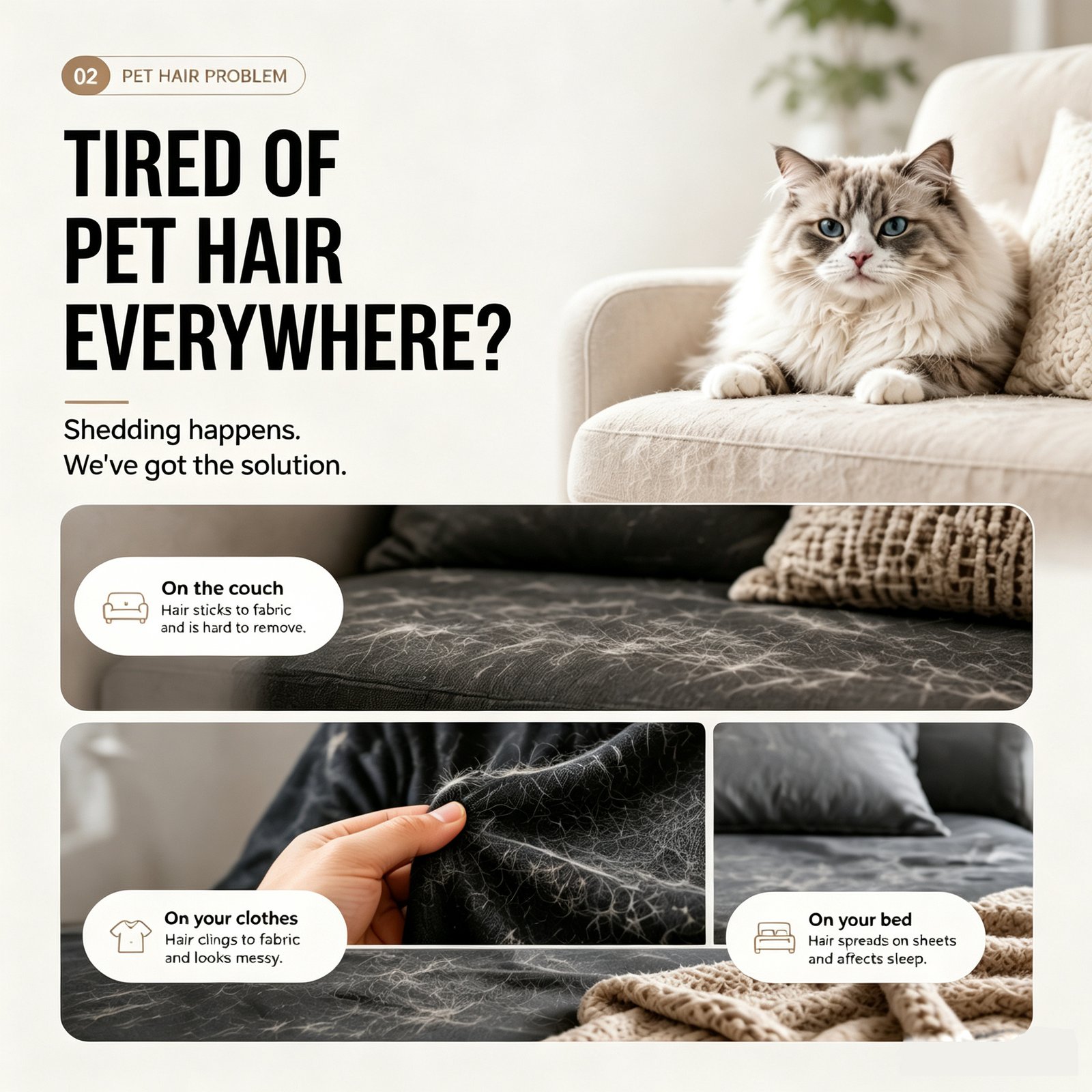 Pet Deshedding Brush ( Self-Cleaning ) - Image 7
